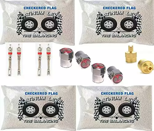 Checkered Flag Tire Balance Beads